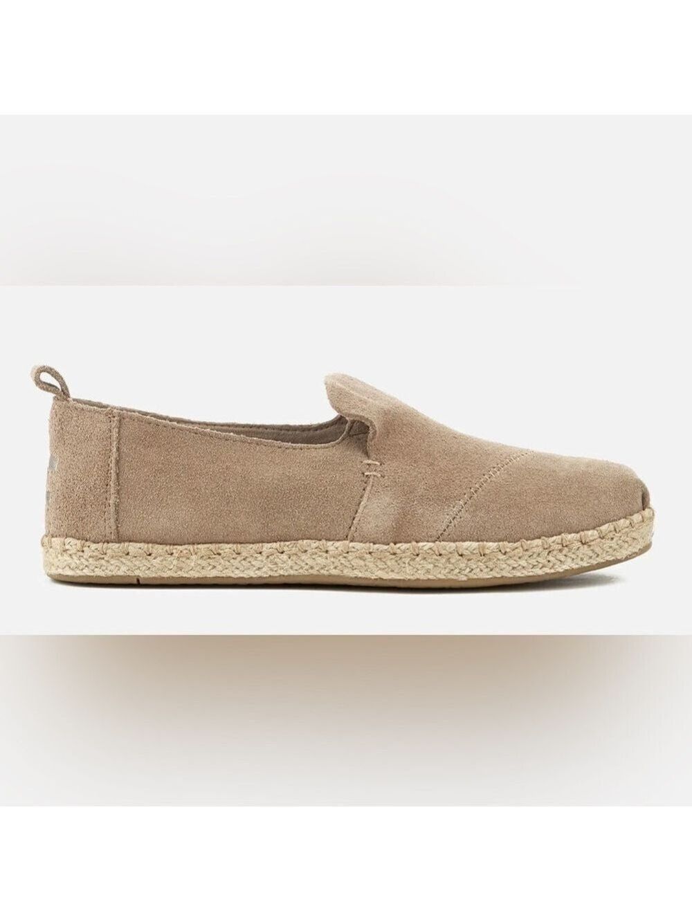 TOMS Women's Deconstructed Suede Alpargata Espadrilles - Dessert Taupe sz 10W